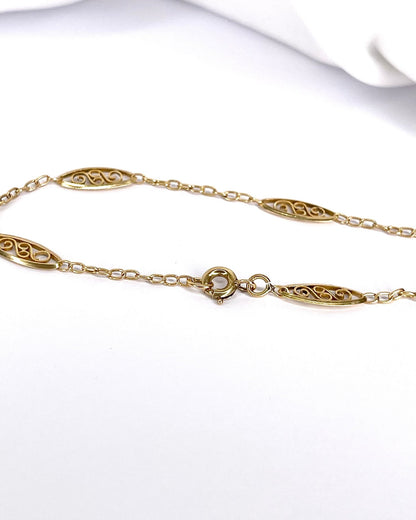 Bracelet Or Jaune 18 carats 2,32g "Nadia" - Elliade Paris