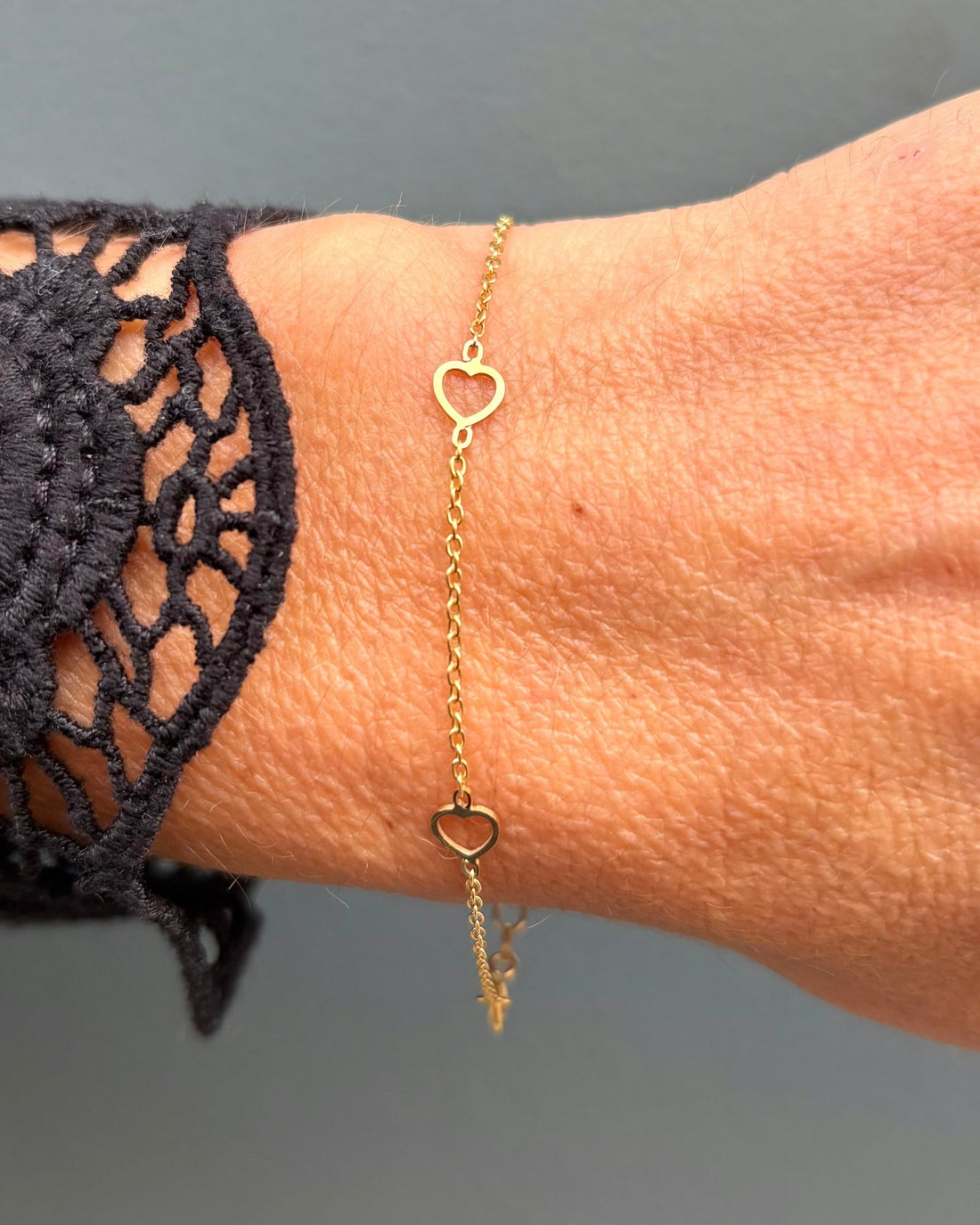 Bracelet Or Jaune Cœur "Coralie" - Elliade Paris