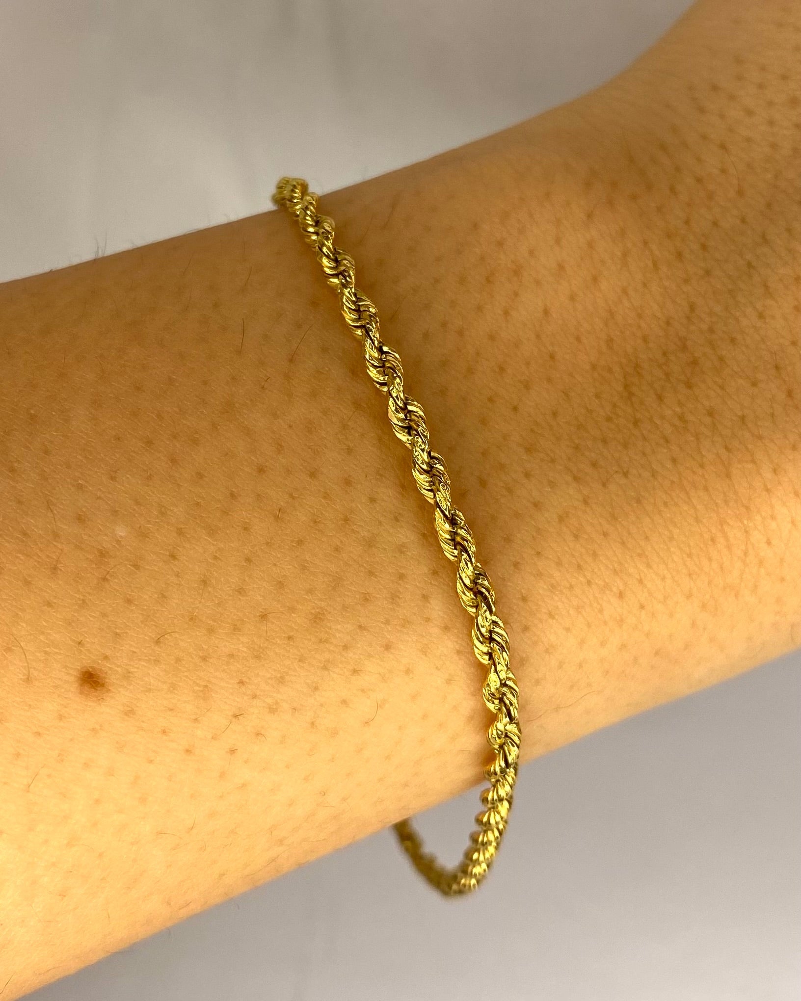 Bracelet Or Jaune Mailles Torsadées "Samia" - Elliade Paris