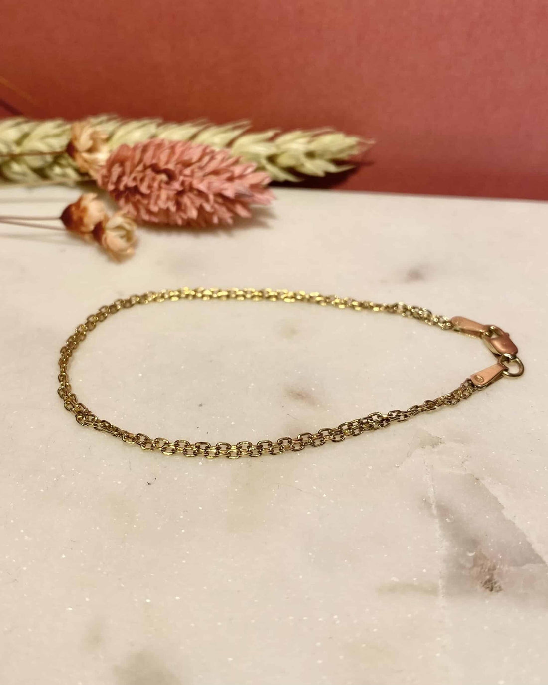 Pulsera vintage de oro de 18 quilates «Liza»