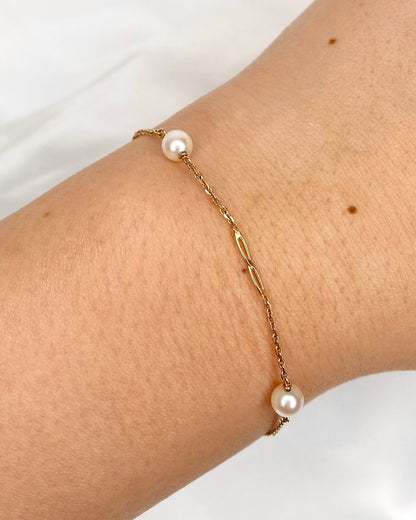 Bracelet Perles &amp; Or "Vadim" - Elliade Paris