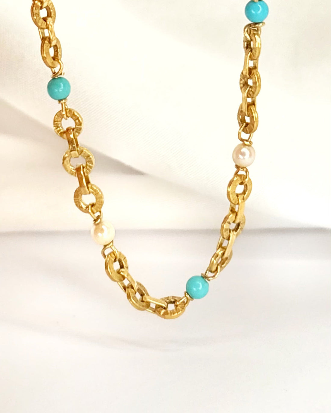 Bracelet Perles &amp; Turquoises "Mélanie" - Elliade Paris