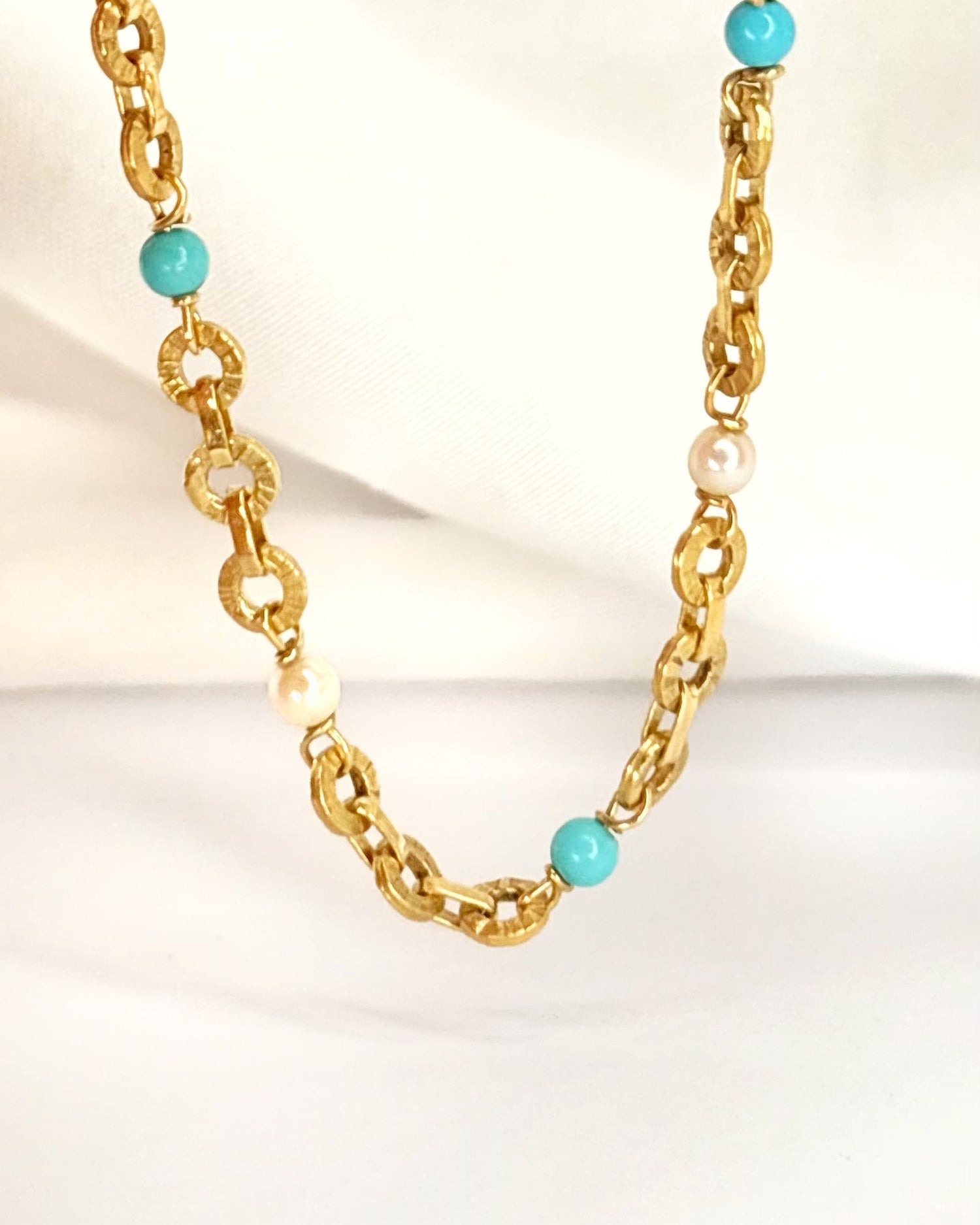 Bracelet Perles &amp; Turquoises "Mélanie" - Elliade Paris
