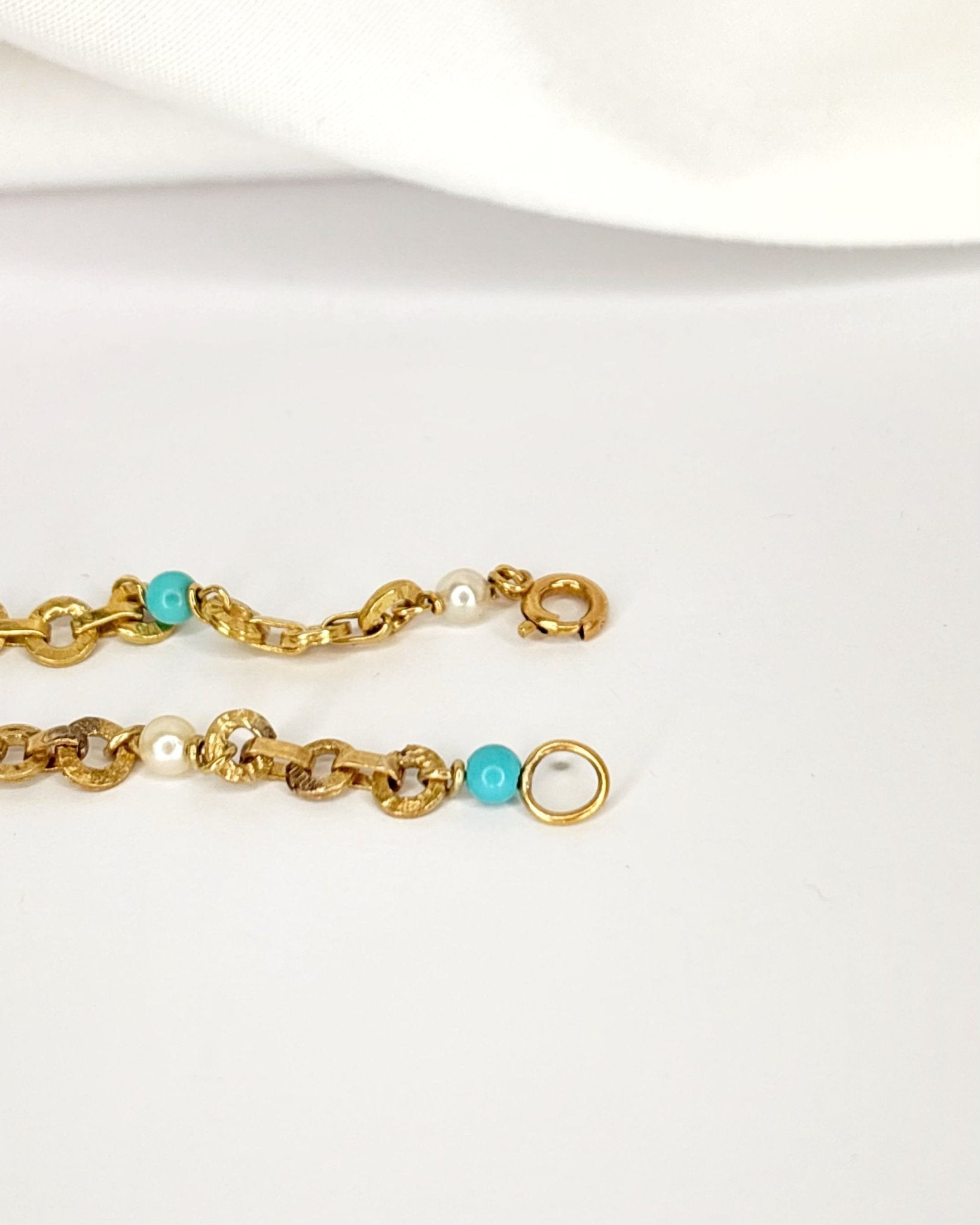 Bracelet Perles &amp; Turquoises "Mélanie" - Elliade Paris