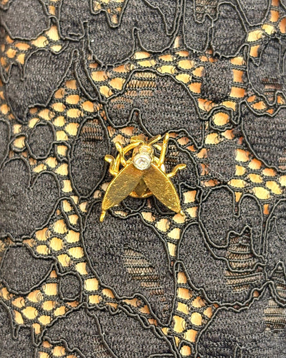 Broche Abeille Or Jaune &amp; Diamant "Maya" - Elliade Paris