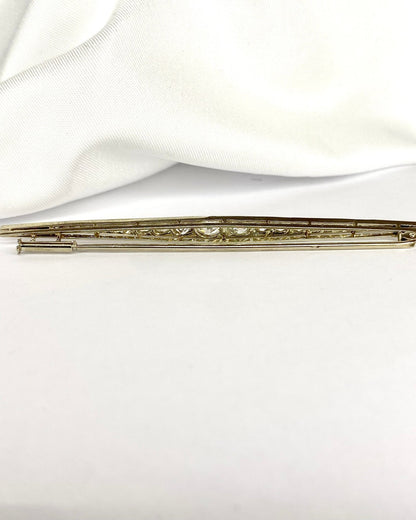 Broche Art Déco Diamants 1.35 carat "Diana" - Elliade Paris