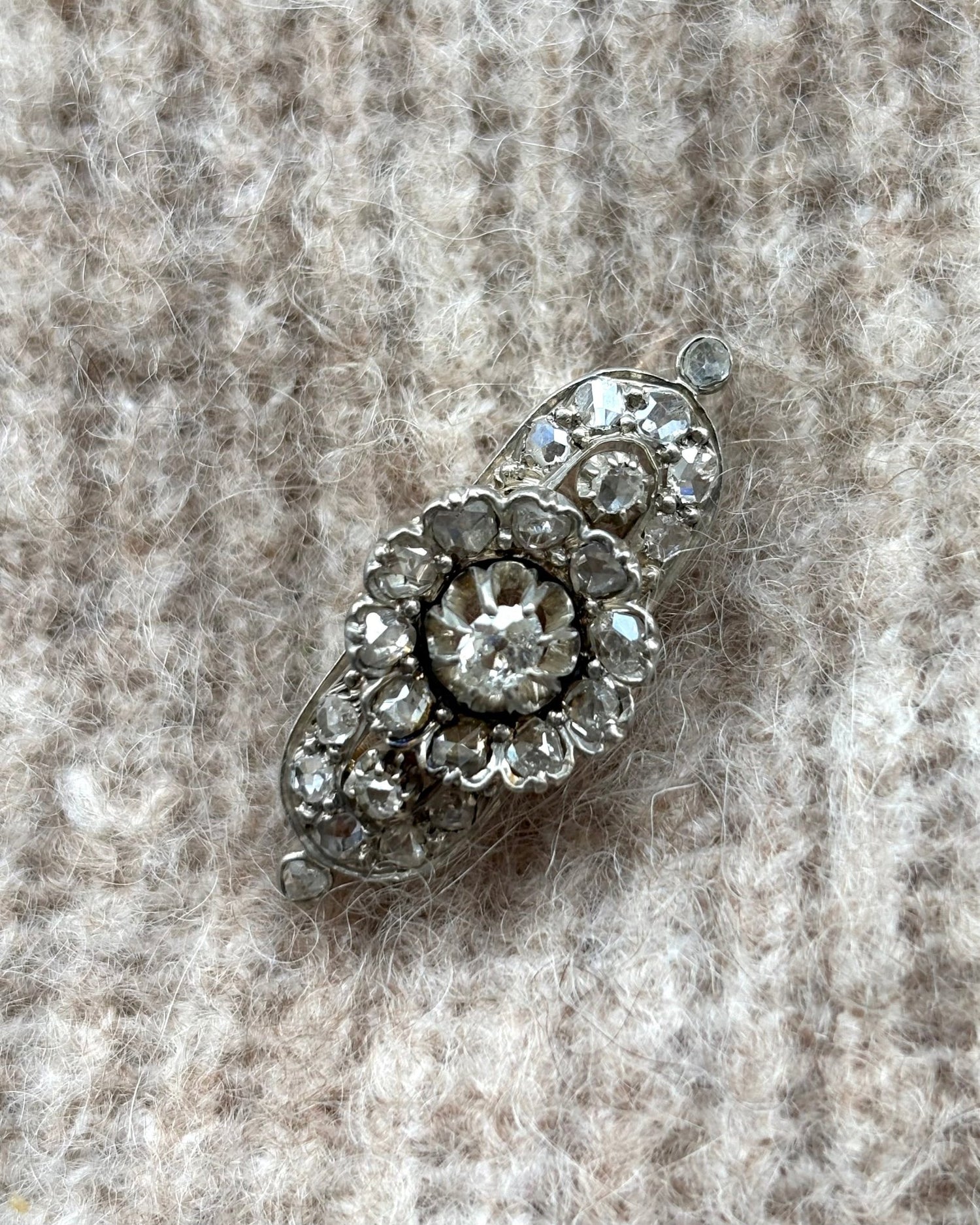 Broche XIXe Siècle 25 Diamants &quot;Anabelle&quot; - Elliade Paris