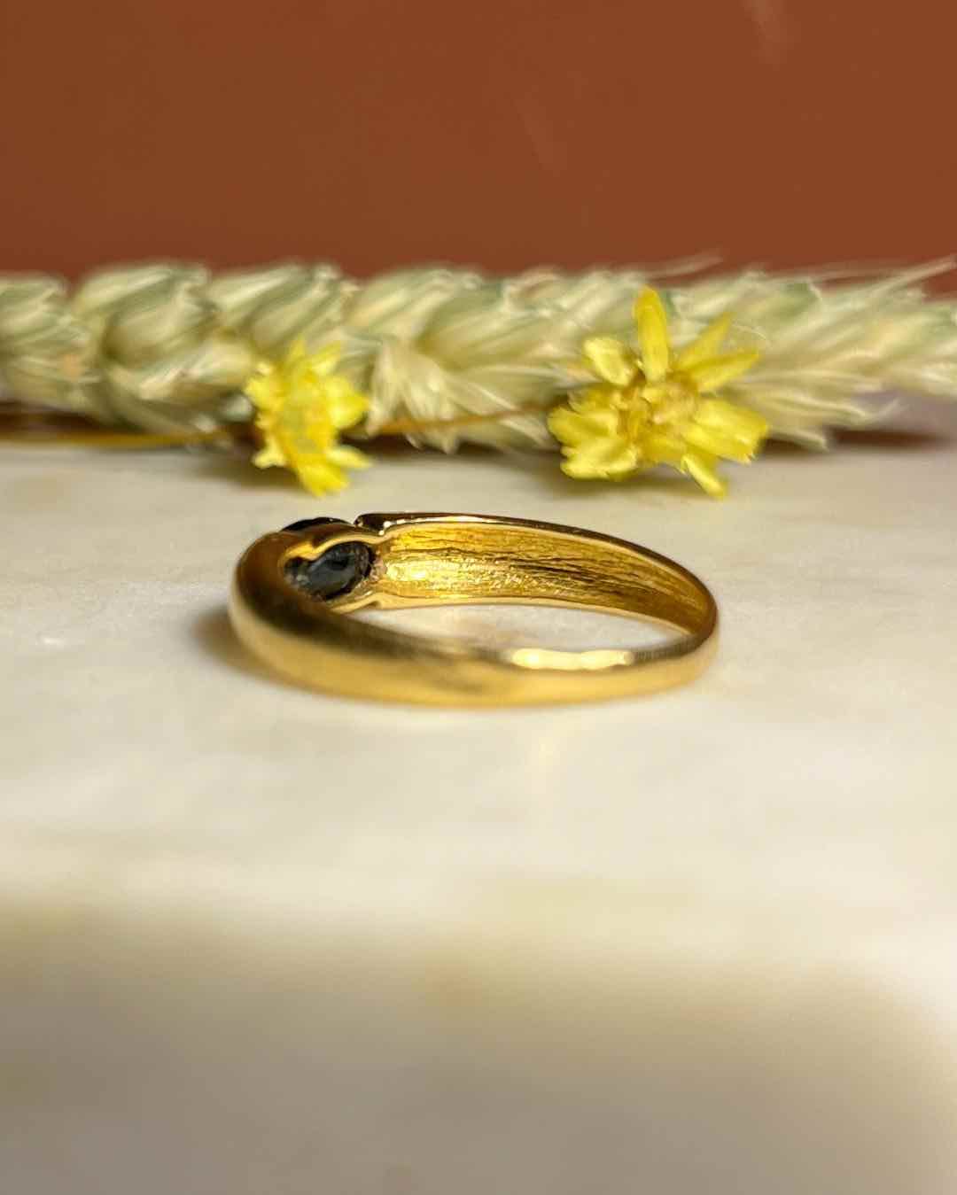 Bague Vintage Jonc saphir &quot;Céline&quot;