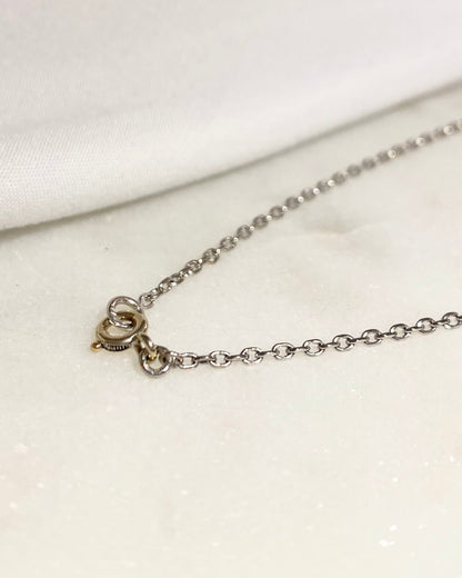 Chaine Or Gris 18 carats 3.12g &quot;Christine&quot; - Elliade Paris