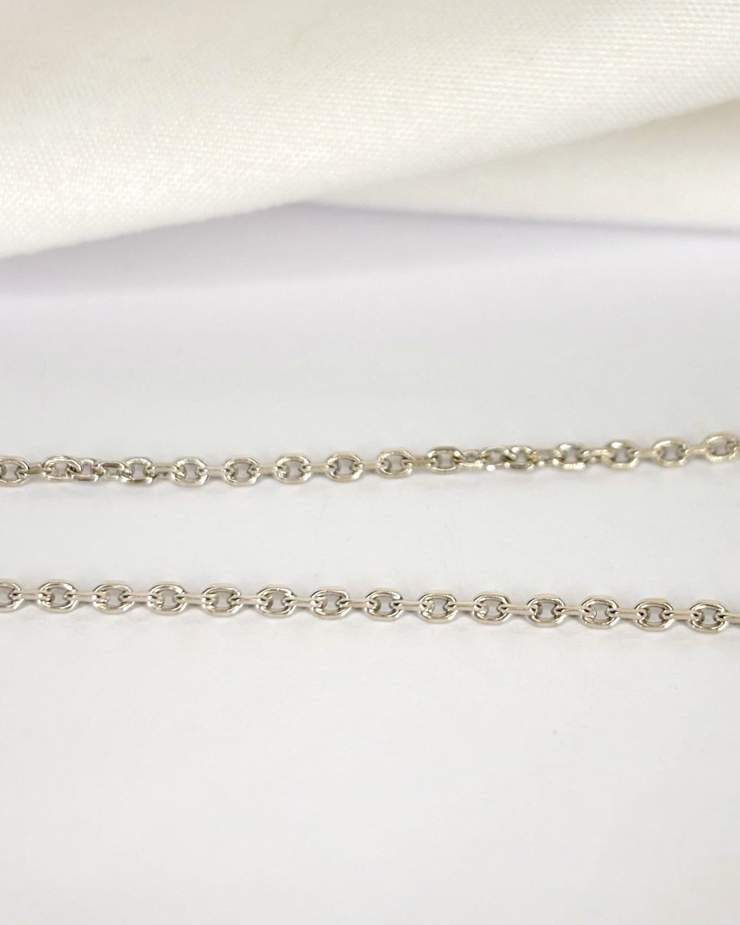 Chaîne Or Gris 18 carats 6.40g "Zoelia" - Elliade Paris