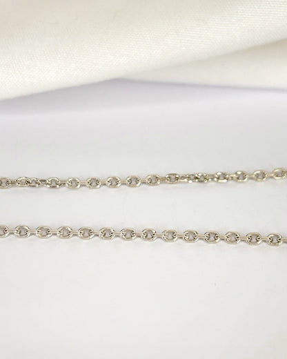 Chaîne Or Gris 18 carats 6.40g "Zoelia" - Elliade Paris