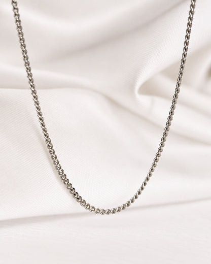 Chaîne Or Gris 18 carats "Lydie" - Elliade Paris