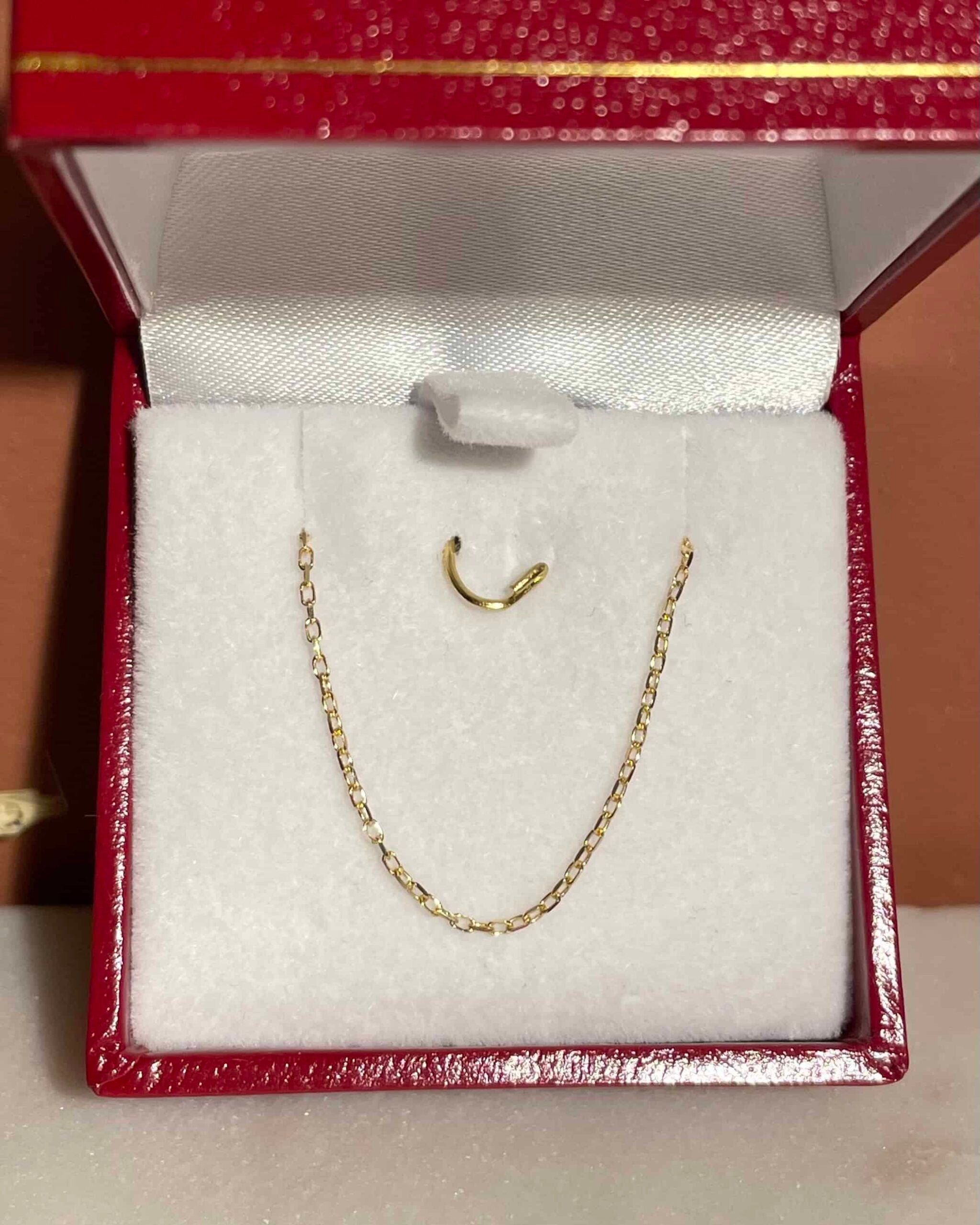 Chaîne Vintage en or jaune 18 carats &quot;Bethany&quot;