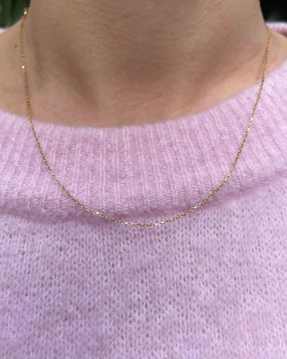 Chaîne Vintage en or jaune 18 carats &quot;Bethany&quot;