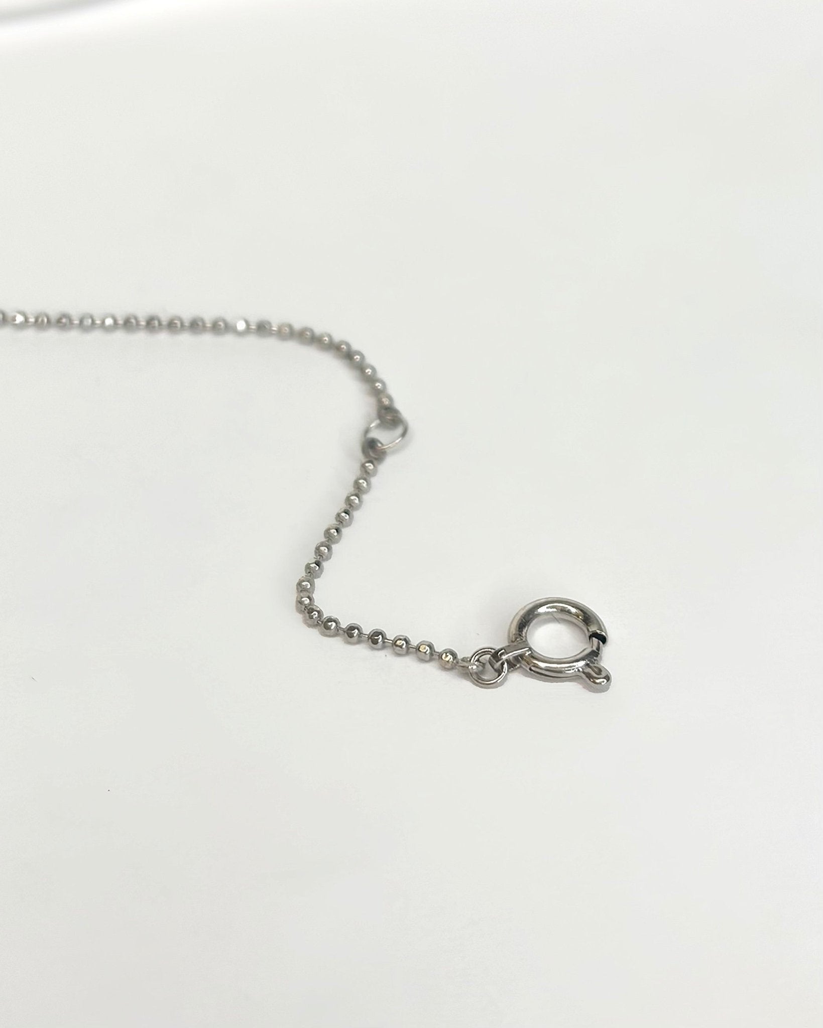 Chaîne Platine 40cm "Fleur" - Elliade Paris