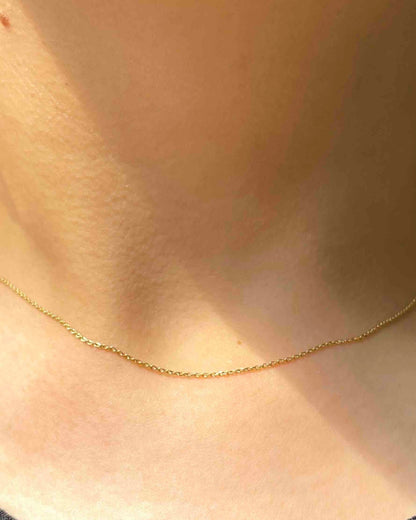 Chaîne Vintage en or jaune 18 carats &quot;Ariane&quot; - Elliade Paris