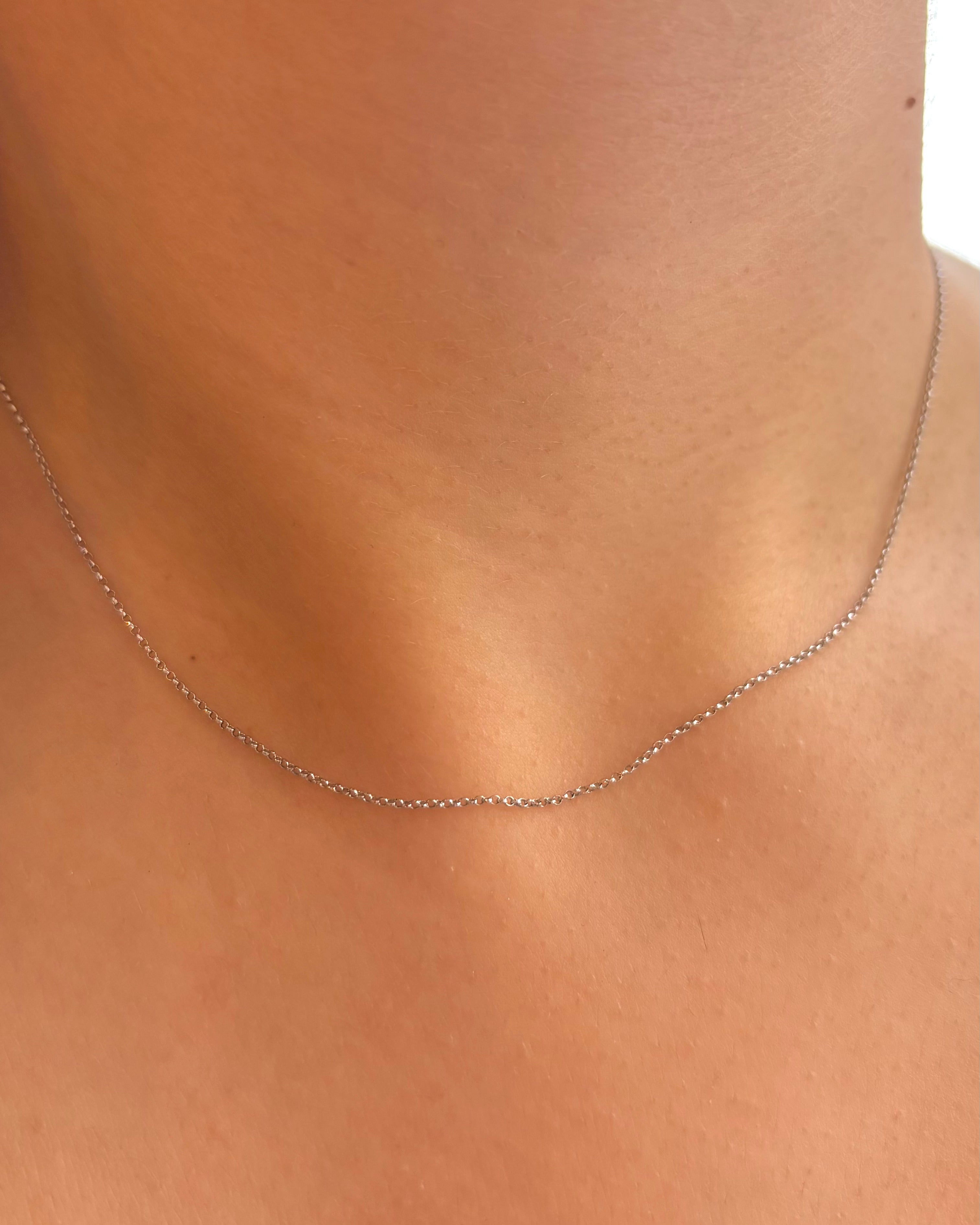 Chaîne Or Gris 18 carats "Réjane"