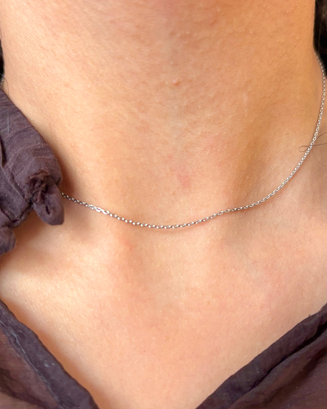Chaine Or Gris 18 carats "Pauline"