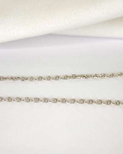 Chaîne Or Gris 18 carats 6.40g "Zoelia"