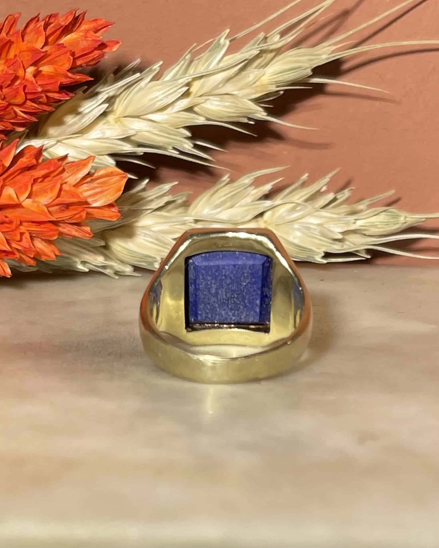Chevalière Vintage Lapis-Lazuli "Eric"