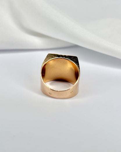 Chevalière Chrysoprase &amp; Or 18 carats 5,52g &quot;Tyam&quot; - Elliade Paris