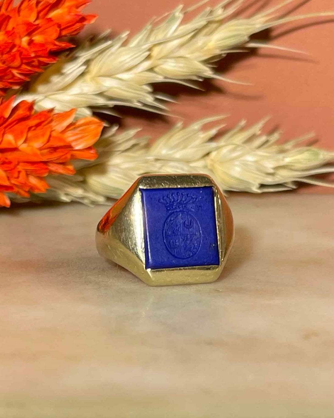 Chevalière Vintage Lapis-Lazuli "Eric"