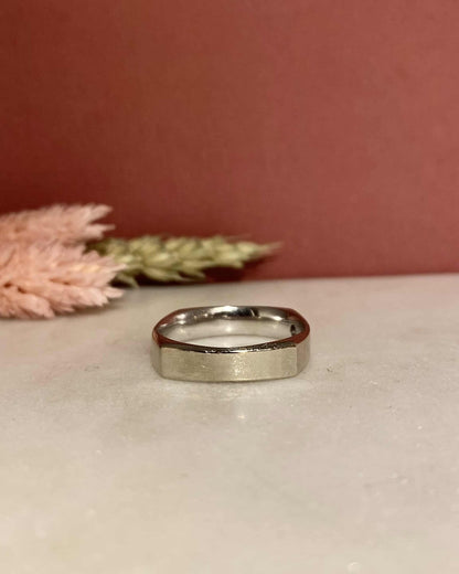 Chevalière Jonc Vintage Diamant &quot;Camille&quot; - Elliade Paris