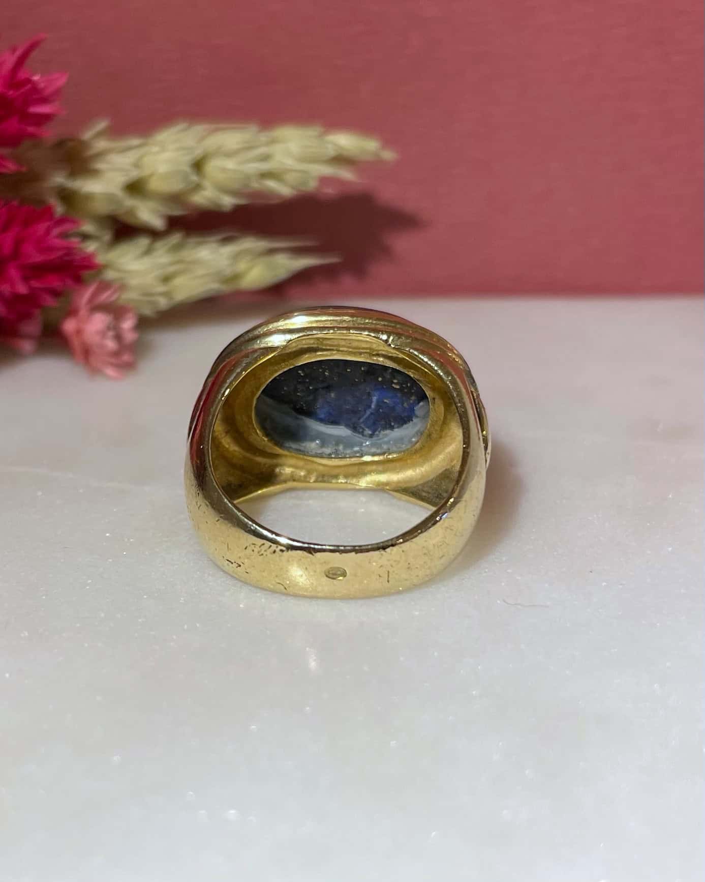 Bague Lapis-Lazuli 11,60 carat &amp; or "Molie"