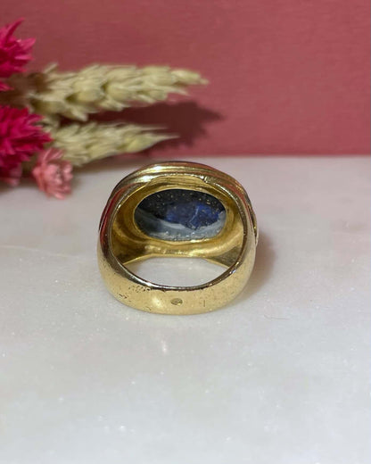 Bague Lapis-Lazuli 11,60 carat &amp; or &quot;Molie&quot;