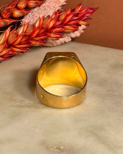 Chevalière Or 18 carats &quot;Esteban&quot; - Elliade Paris