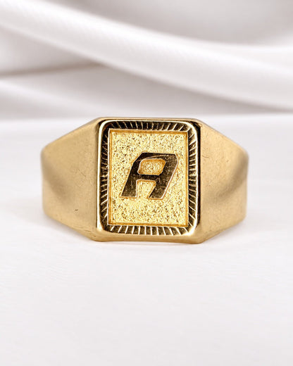 Chevalière Or Jaune 18 carats 2,69g "Alphonse" - Elliade Paris