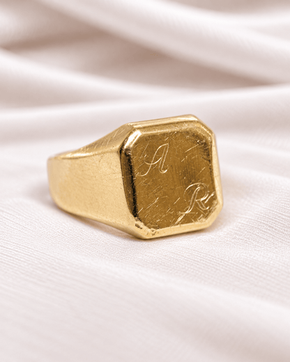 Chevalière Or Jaune 18 carats 4,08g "Jordan" - Elliade Paris