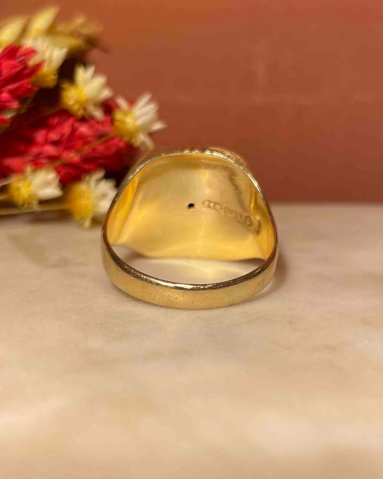 Anillo de sello &quot;Spencer&quot; de ónix