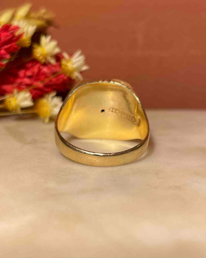 Anillo de sello &quot;Spencer&quot; de ónix