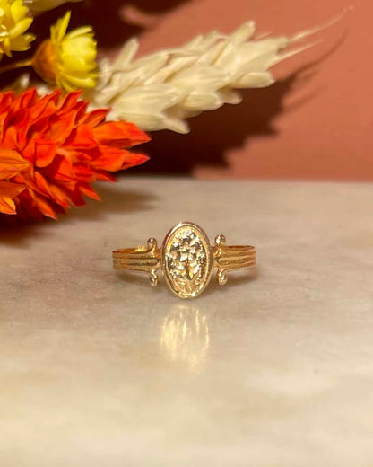 Chevalière Pinky Or 18 carats &quot;Gina&quot; - Elliade Paris