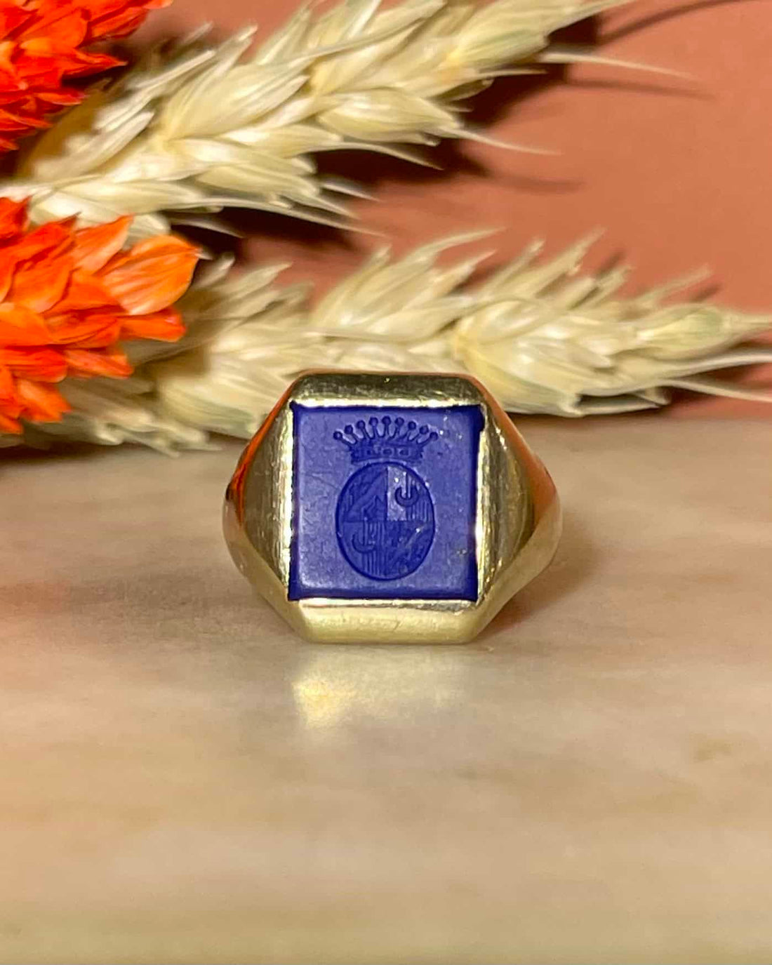 Chevalière Vintage Lapis-Lazuli "Eric"