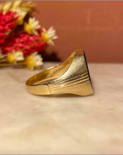 Anillo de sello &quot;Spencer&quot; de ónix