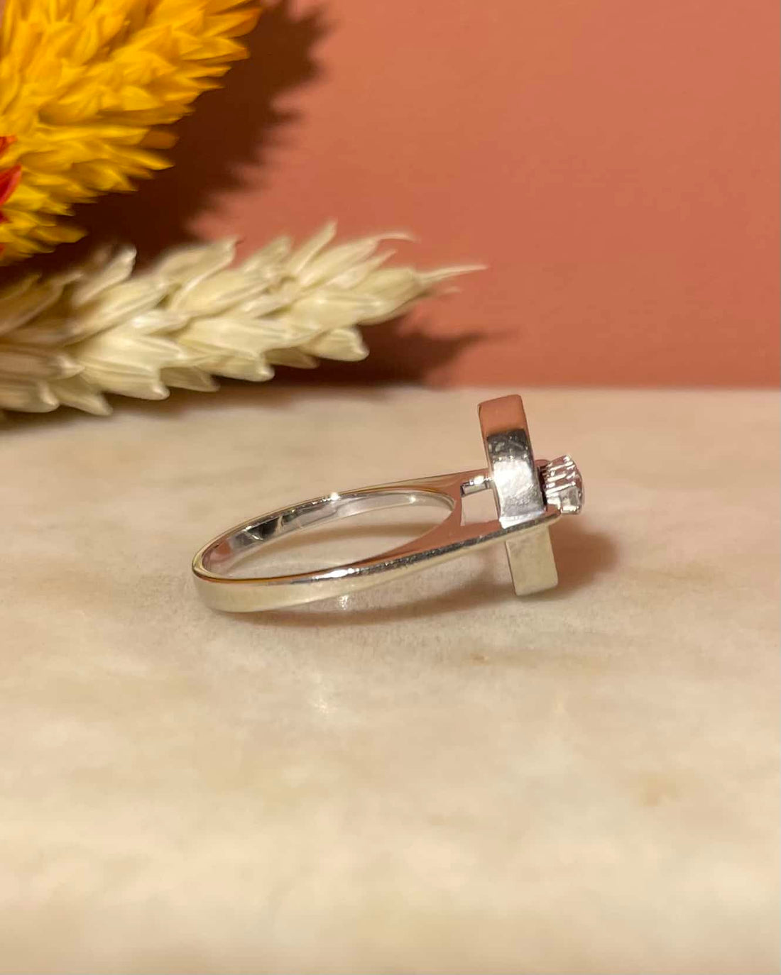 Bague Style Art-déco  Onyx &amp; Diamants &quot;Jordan&quot;