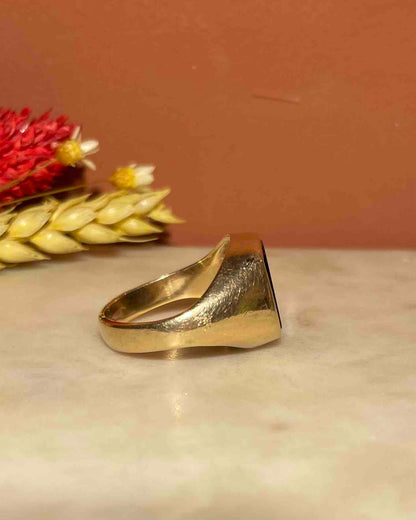 &quot;Ainsley&quot; Onyx Signet Ring