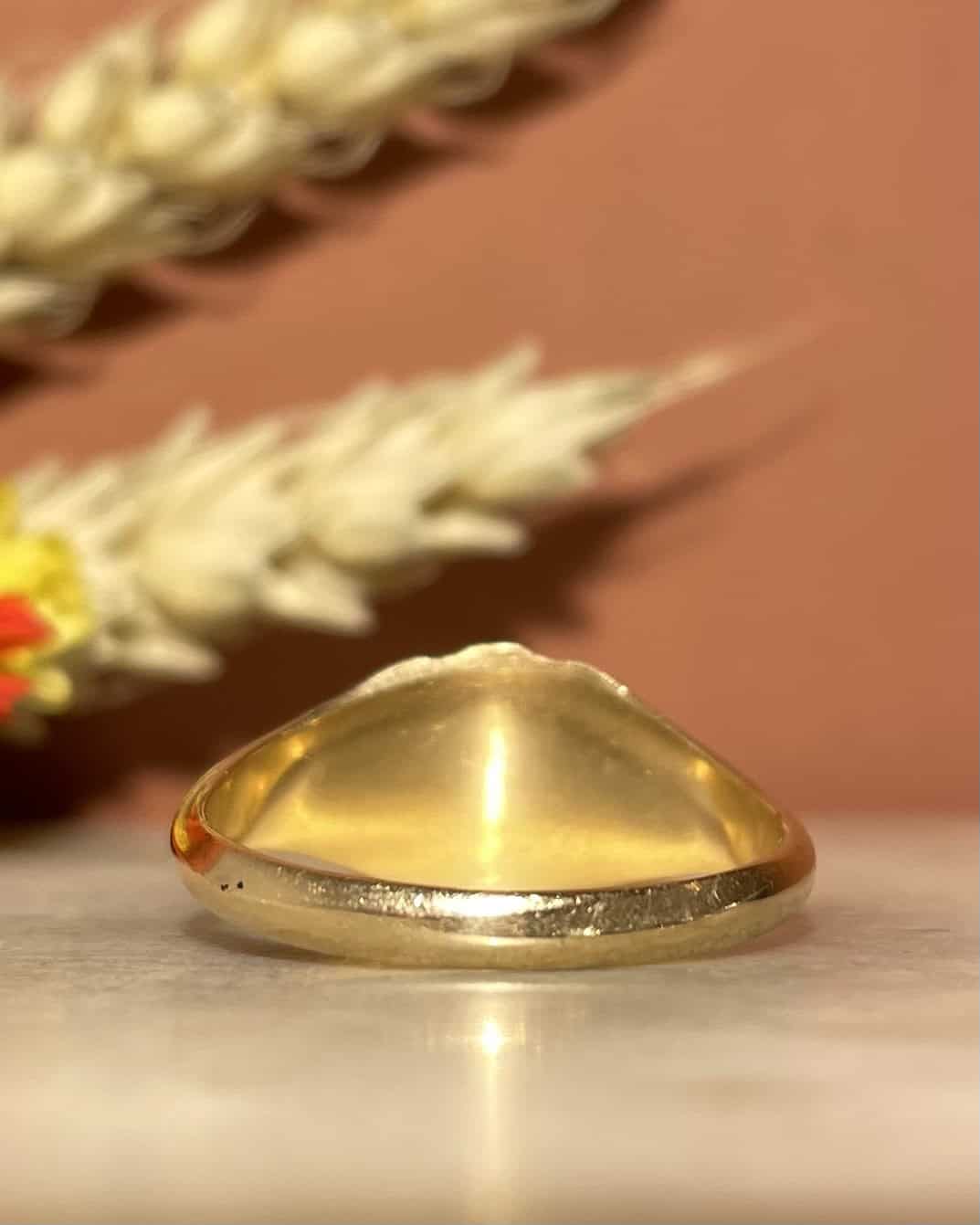 Chevalière Vintage Or 18 carats "Suzie" - Elliade Paris