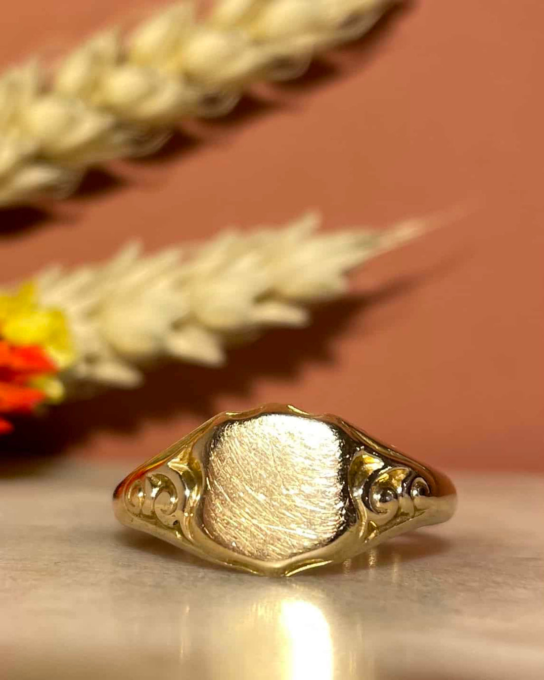 Chevalière Vintage Or 18 carats "Suzie" - Elliade Paris