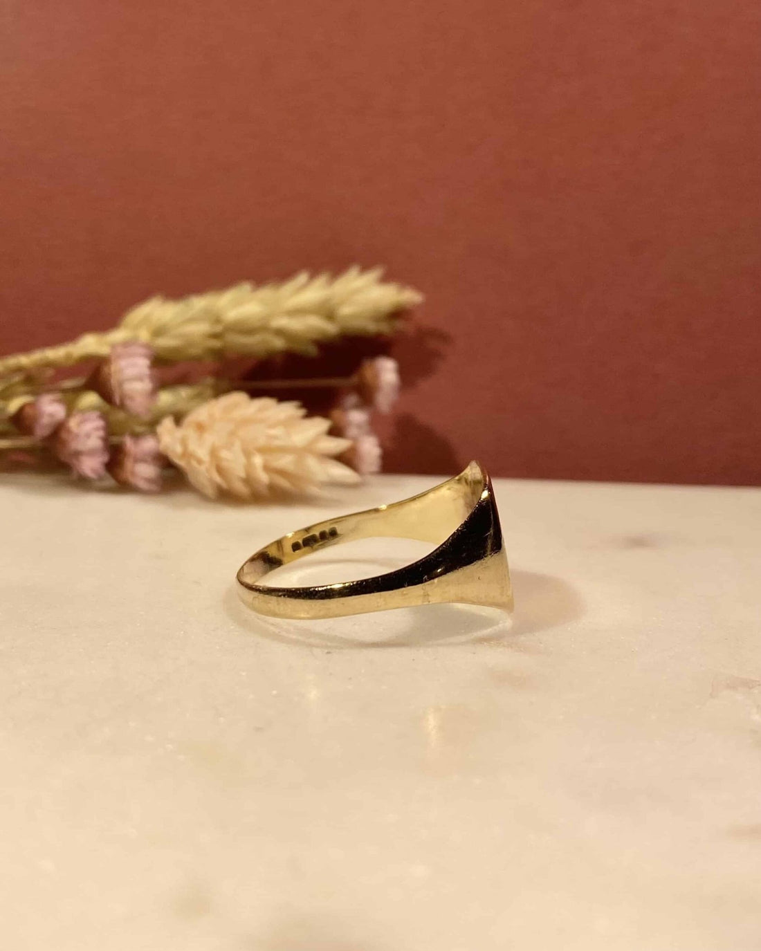 Chevalière Vintage Or Jaune &quot;Charlie&quot; - Elliade Paris