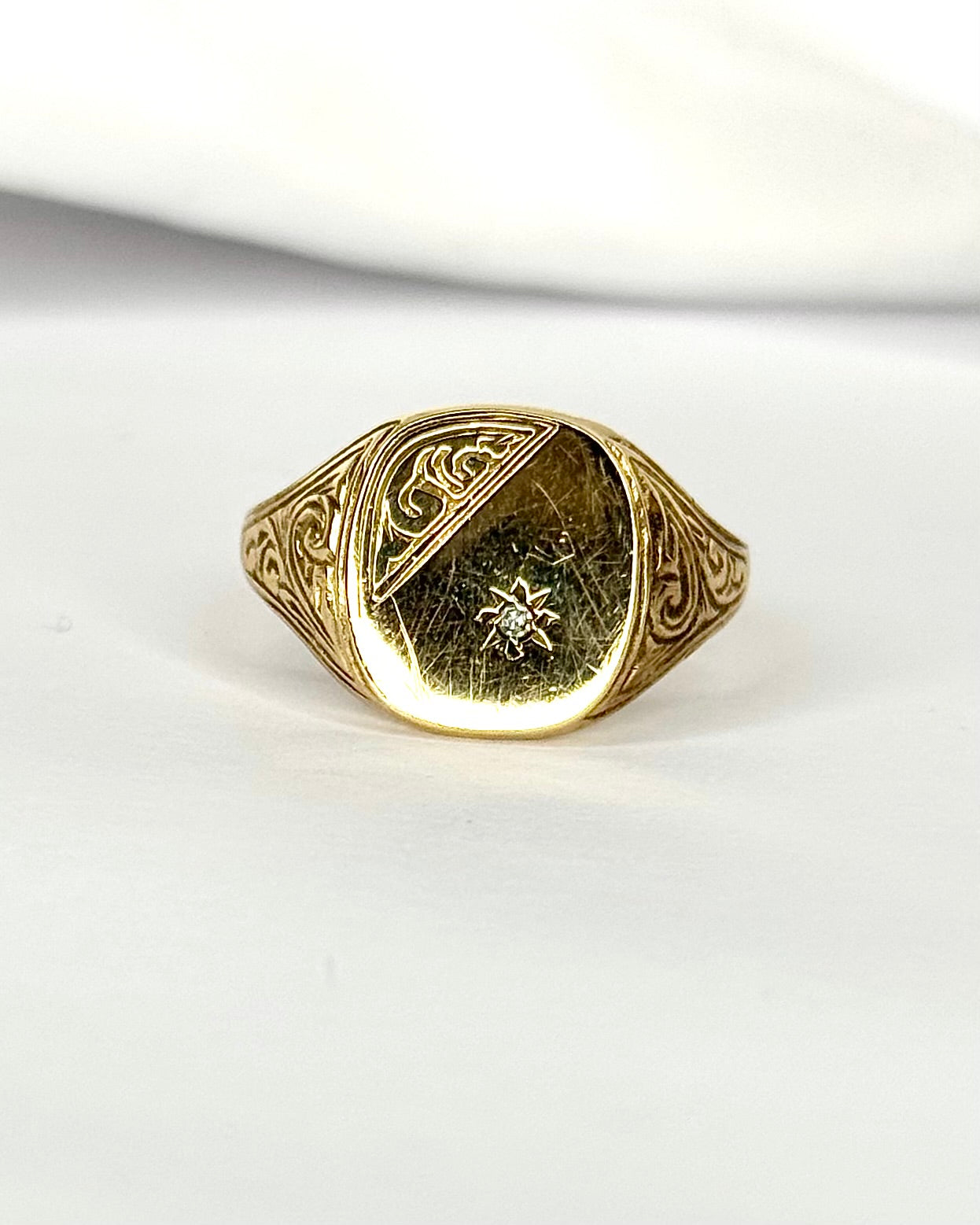 Bague Chevalière Diamant "Louis"