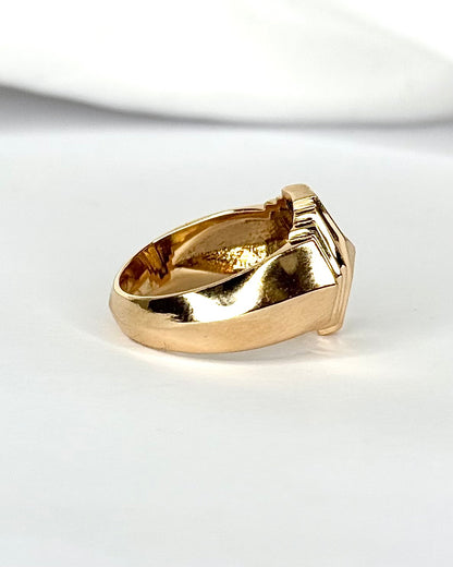 Anillo Tank Oro Amarillo 6.33g "Malika"