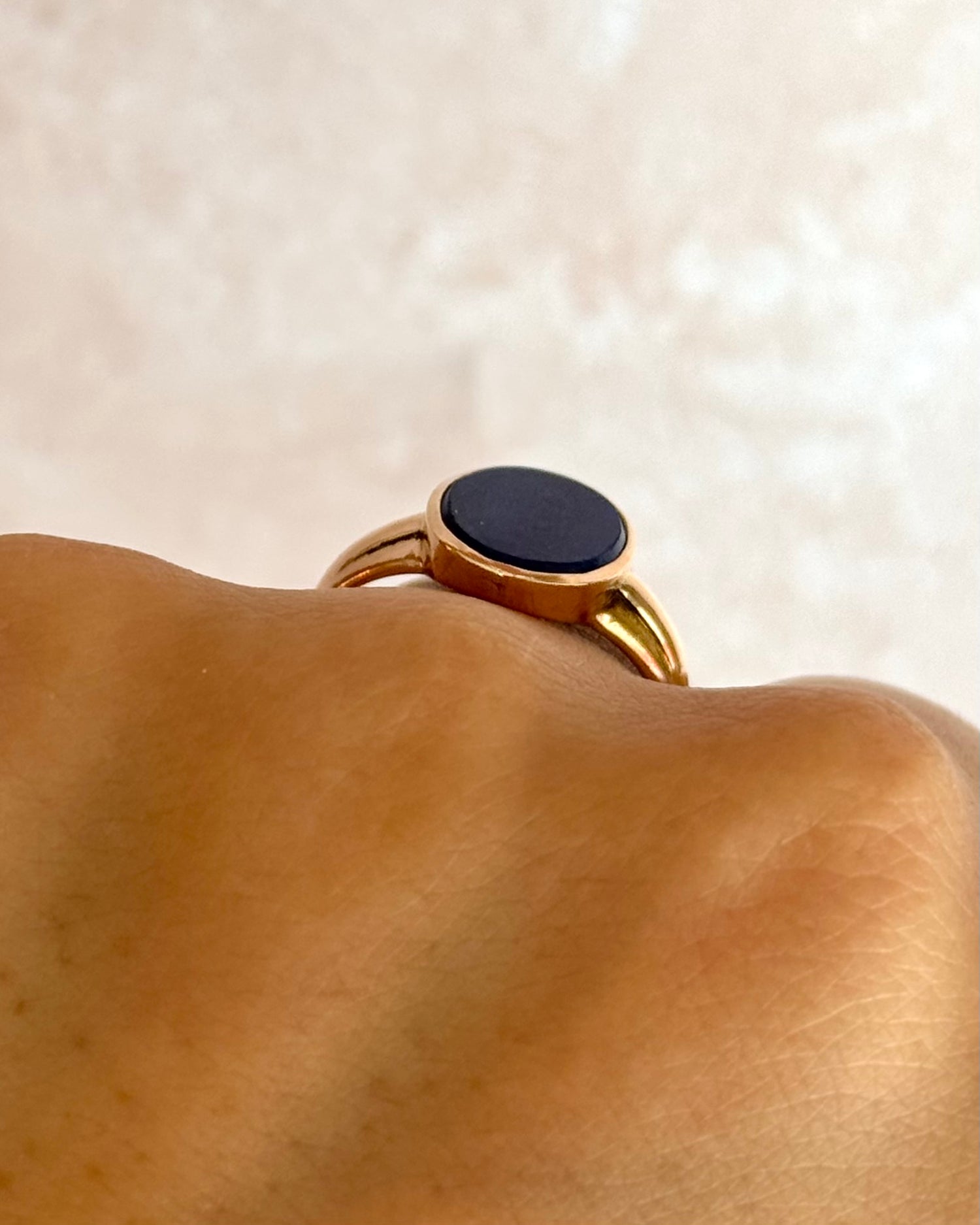 Bague Chevalière Lapis-Lazuli "Priscille"