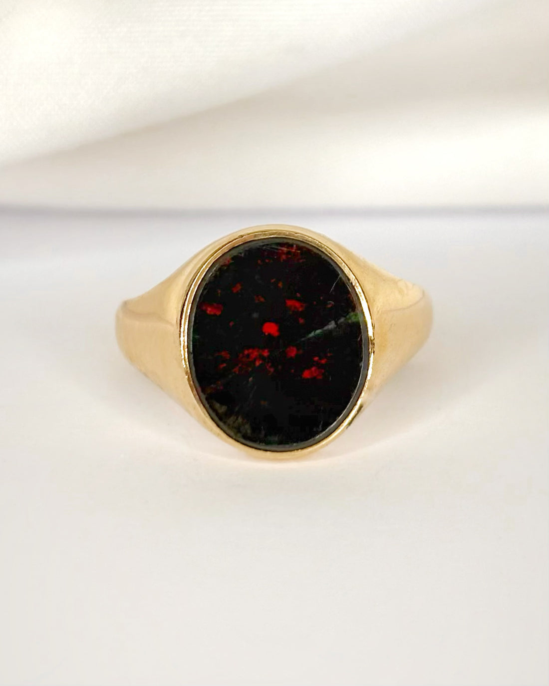 Bague Chevalière Jaspe Sanguin "Marien"