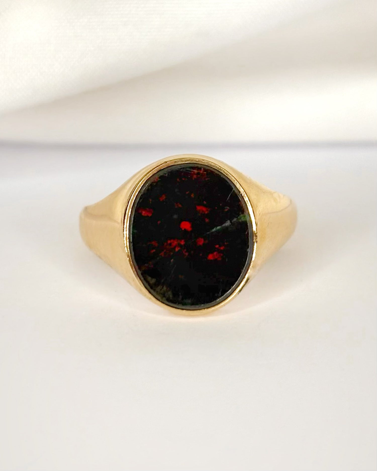 Bague Chevalière Jaspe Sanguin "Marien"