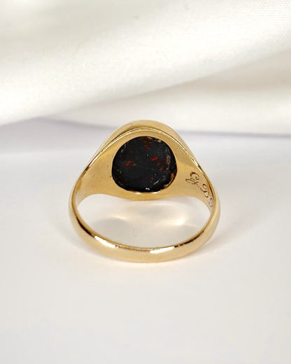 Bague Chevalière Jaspe Sanguin "Marien"