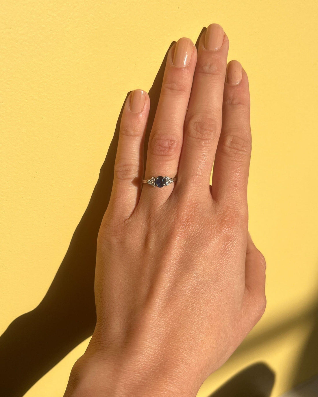 Bague saphir &amp; diamants &quot;Cindy&quot;