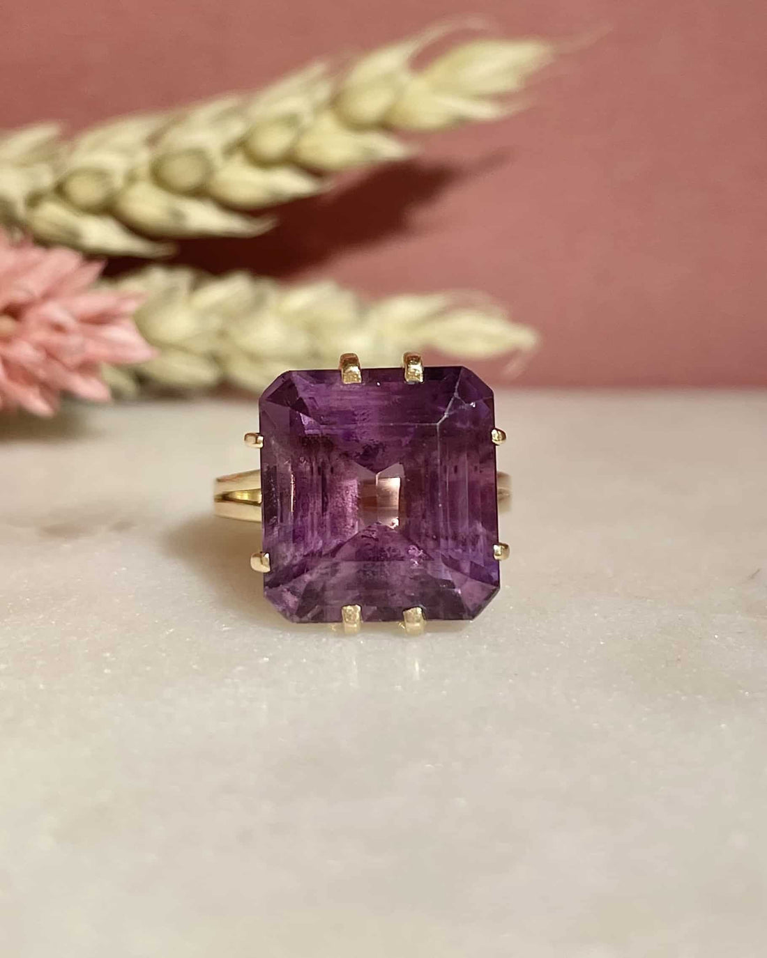 Bague Cocktail Améthyste 11 carats &quot;Ember&quot;